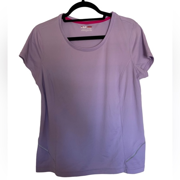 FILA Periwinkle workout shirt. size XL. Stretchy and lightweight! - Picture 2 of 5